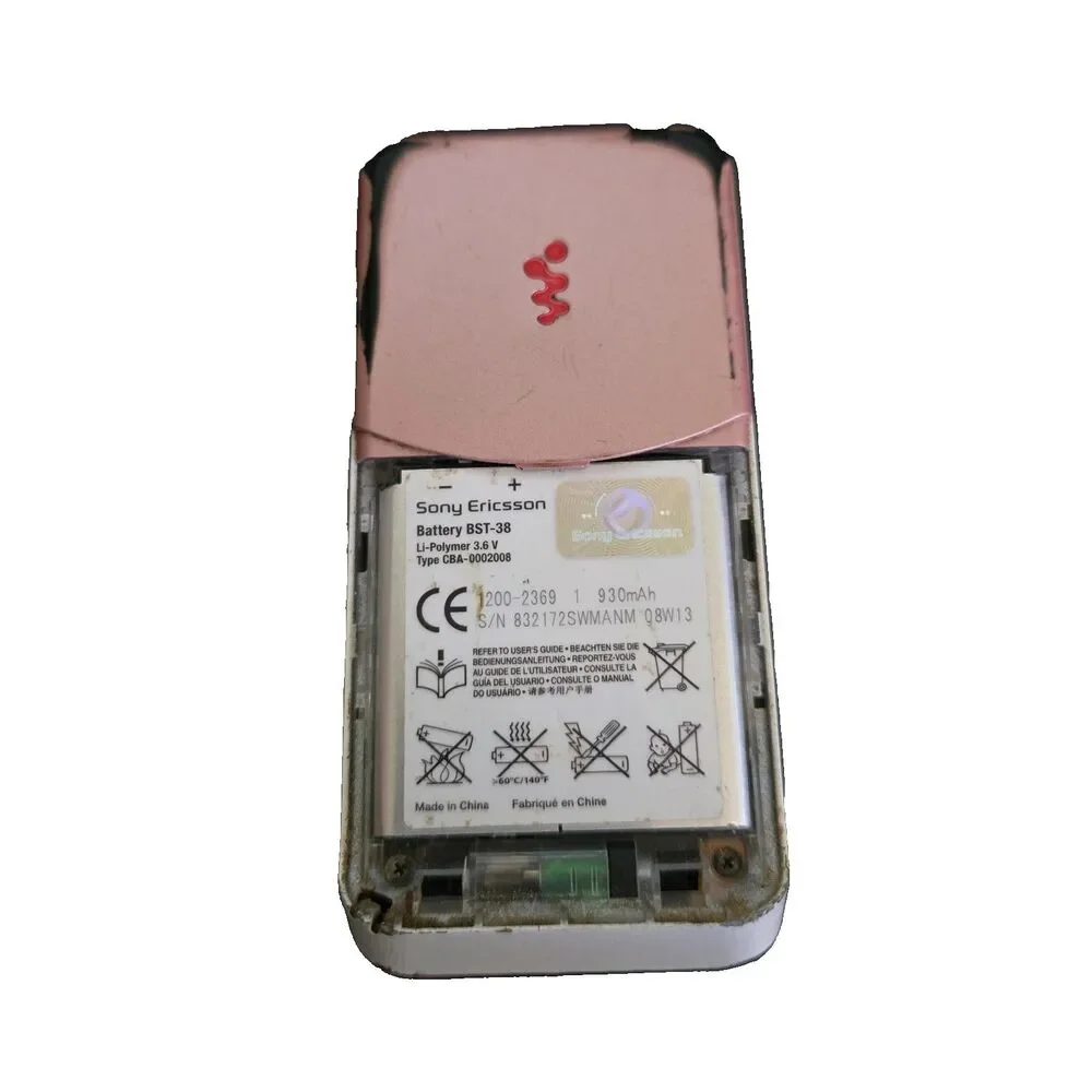 Retro Sony Ericsson W580i Walkman Mobile Phone Slider UNTESTED Repair/Parts